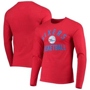 FANATICS BRANDED フィラデルフィア セブンティシクサーズ チーム スリーブ Tシャツ 赤 レッド メンズファッション トップス カットソー メンズ 【 Philadelphia 76ers Team Pride Long Sleeve T-shirt - Red