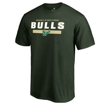 FANATICS BRANDED フロリダ ブルズ チーム Tシャツ 緑 グリーン 【 TEAM GREEN FANATICS BRANDED SOUTH FLORIDA BULLS STRONG TSHIRT 】 メンズファッション トップス Tシャツ カットソー