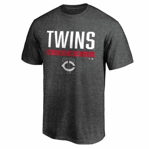 ファナティクス FANATICS BRANDED ミネソタ ツインズ ストライプ Tシャツ チャコール 【 STRIPE FANATICS BRANDED WIN TSHIRT CHARCOAL 】 メンズファッション トップス Tシャツ カットソー