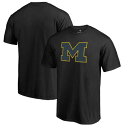 FANATICS BRANDED ミシガン Tシャツ 黒 ブラック & 【 BLACK FANATICS BRANDED MICHIGAN WOLVERINES TAYLOR BIG TALL TSHIRT 】 メンズファッション トップス Tシャツ カットソー