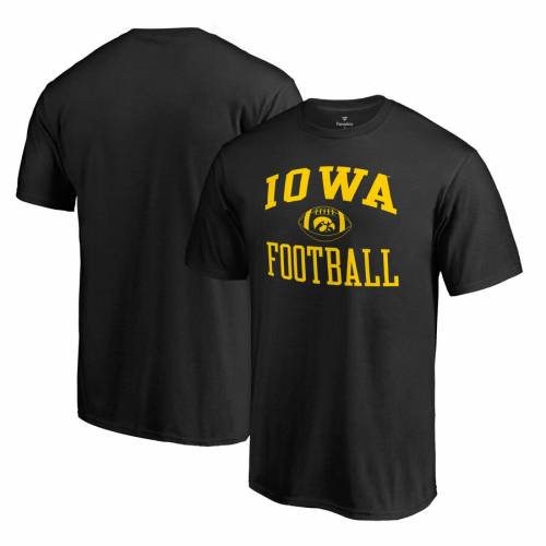 FANATICS BRANDED Tシャツ 黒 ブラック 【 BLACK FANATICS BRANDED IOWA HAWKEYES FIRST SPRINT TSHIRT 】 メンズファッション トップス Tシャツ カットソー