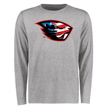 ファナティクス FANATICS BRANDED オレゴン スケートボード ビーバーズ スリーブ Tシャツ オレゴンステイト 長袖 【 STATE SLEEVE FANATICS BRANDED BEAVER SALUTE TSHIRT ASH 】 メンズファッション トップス