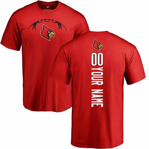 FANATICS BRANDED ルイビル カーディナルス Tシャツ 赤 レッド [CUSTOMIZED ITEM] 【 RED FANATICS BRANDED LOUISVILLE CARDINALS FOOTBALL PERSONALIZED PLAYMAKER TSHIRT 】 メンズファッション トップス Tシャツ カットソ