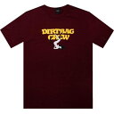 【★Fashion THE SALE★7/12午前10時迄】ハフ Tシャツ メンズ 【 HUF STOCKINGS TEE (BURGANDY) / BURGANDY 】 メンズファッション トップス カットソー