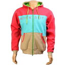 【★スーパーSALE★9/11深夜2時迄】フーディー パーカー ロックスミス メンズ 【 ROCK SMITH TRI COLOR ZIP UP HOODY (STRAWBERRY) / STRAWBERRY 】 メンズファッション トップス