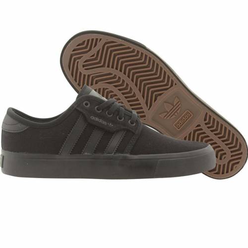 【★Fashion THE SALE★7/12午前10時迄】アディダス スケート 黒色 ブラック ジュニア キッズ 【 ADIDAS SKATE LITTLE KIDS SEELEY J (BLACK / DARK CINDER) BLACK DARK CINDER 】 ベビー マタニティ スニーカー