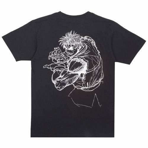 베이트 스트리트 파이터 류 티셔츠 흑색 블랙 맨즈 [ BAIT X STREET FIGHTER MEN RYU SKETCH TEE (BLACK) / BLACK ] 맨즈 패션 탑스 컷소우