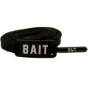 【★Fashion THE SALE★7/12午前10時迄】ベイト 黒色 ブラック メンズ 【 BAIT FLAT SHOELACES (BLACK) / BL...