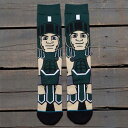 【★Fashion THE SALE★7/12午前10時迄】スタンス 靴下 緑 グリーン メンズ 【 STANCE X NCAA MEN SPARTY SOCKS (GREEN) / GREEN 】 インナー 下着 ナイトウエア レッグ