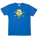 クリーム Tシャツ 青色 ブルー アイスクリーム メンズ 【 ICE CREAM MEN HEATH TEE (BLUE) / BLUE 】 メンズファッション トップス カットソー