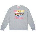 クリーム クルー トレーナー 灰色 グレー グレイ アイスクリーム スウェットトレーナーER メンズ 【 ICE CREAM MEN MOON CREW SWEATER (GRAY / SWEATER) GRAY SWEATER 】 メンズファッション トップス Tシャツ