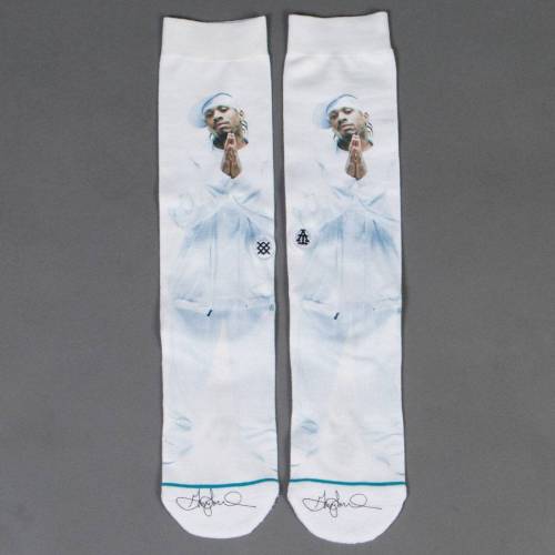 X^X C F zCg Y y STANCE X ALLEN IVERSON MEN THE ANSWER SOCKS (WHITE) / WHITE z Ci[  iCgEGA bO