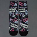 【★Fashion THE SALE★7/12午前10時迄】スタンス 靴下 黒色 ブラック レディース 【 STANCE WOMEN COOTIES SOCKS (BLACK) / BLACK 】 インナー 下着 ナイトウエア メンズ レッグ