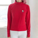 【★スーパーSALE★12/11深夜2時迄】赤 レッド レイジーオーフ ハローキティー レディース 【 LAZY OAF X HELLO KITTY WOMEN SKIVVY TURTLENECK SHIRT (RED) / RED 】 メンズファッション トップス カジュアルシャツ