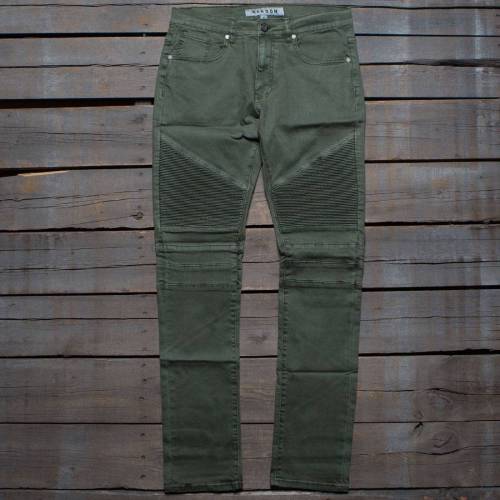 リーズン デニム ジーンズ オリーブ テーパードジーンズ メンズ 【 REASON MEN LEROY DENIM JEANS (OLIVE) / OLIVE 】 メンズファッション ズボン パンツ