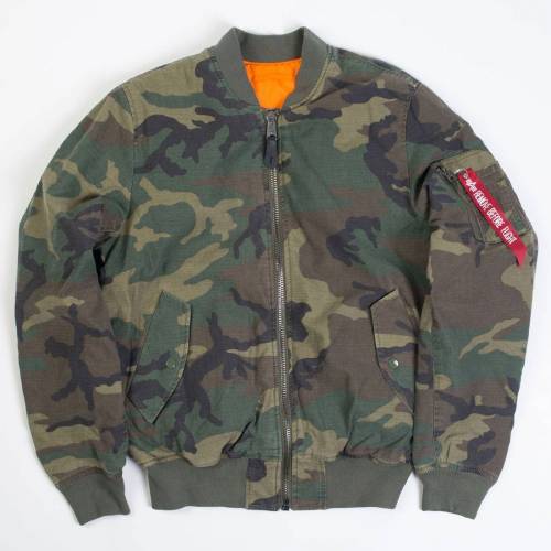 アルファ リバーシブル ジャケット ウッドランド カモ柄 アルファインダストリーズ リバーシブルジャケット メンズ 【 ALPHA INDUSTRIES ALPHA INDUSTRIES MEN MA-1 CTN REVERSIBLE JACKET (CAMO / WOODLAND CAMO) CAMO