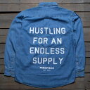 ダイムピース サプライ デニム 青色 ブルー レディース 【 DIMEPIECE WOMEN SUPPLY DENIM BUTTON UP SHIRT (BLU...