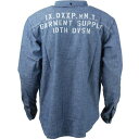 ディープ サプライ 青色 ブルー メンズ 【 10 DEEP 10 DEEP MEN GARMENT SUPPLY CHAMBRAY SHIRT (BLUE / STONE WASH) BLUE STONE WASH 】 メンズファッション トップス カジュアルシャツ