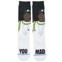 【★Fashion THE SALE★7/12午前10時迄】スタンス 靴下 黒色 ブラック メンズ 【 STANCE X CAMRON MEN YOU MAD SOCKS (BLACK) / BLACK 】 インナー 下着 ナイトウエア レッグ