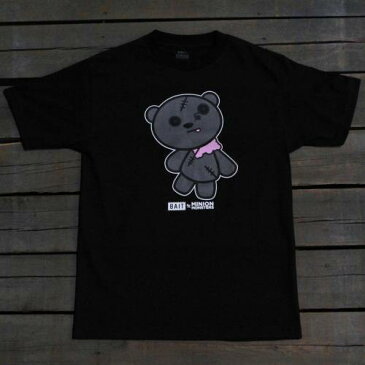 ベイト Tシャツ 黒色 ブラック メンズ 【 BAIT X MINION MONSTERS MEN ZOMBIETIM TEE BLACK 】