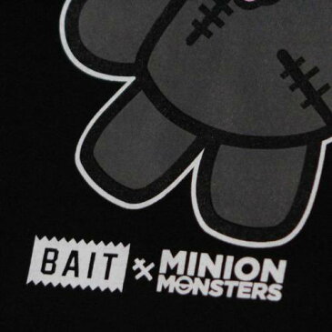 ベイト Tシャツ 黒色 ブラック メンズ 【 BAIT X MINION MONSTERS MEN ZOMBIETIM TEE BLACK 】