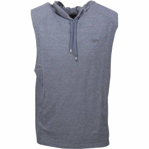 ルーカ ノンスリーブ フーディー パーカー 青色 ブルー メンズ 【 RVCA MEN COMPOUND SLEEVELESS HOODIE (BLUE / MIDNIGHT) BLUE MIDNIGHT 】 メンズファッション トップス