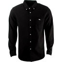 オベイ ウーブン 黒色 ブラック メンズ 【 OBEY LOGAN WOVEN SHIRT (BLACK) / BLACK 】 メンズファッション トップス カジュアルシャツ