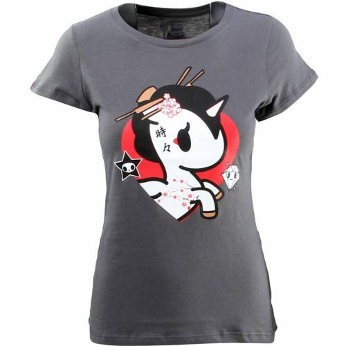 トキドキ レディース Tシャツ 灰色 グレー グレイ 【 TOKIDOKI WOMENS SAKURA TEE (GRAY / STORM) GRAY STORM 】 レディースファッション トップス カットソー