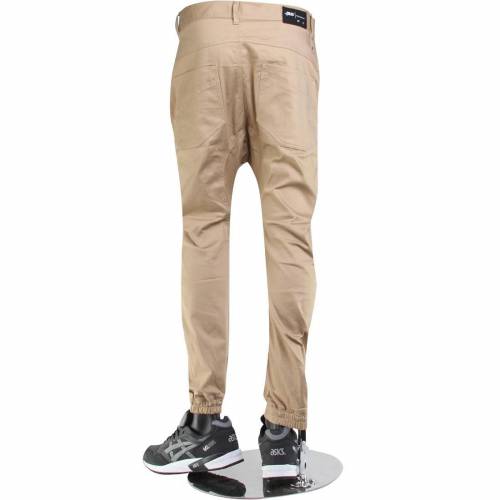 パブリッシュ ジョガーパンツ メンズ 【 PUBLISH KELSON SEMI DROP CROTCH JOGGER PANTS (TAN) / TAN 】 メンズファッション ズボン