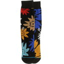 【★Fashion THE SALE★7/12午前10時迄】スタンス 靴下 黒色 ブラック メンズ 【 STANCE BLOOM SOCKS (BLACK) / BLACK 】 インナー 下着 ナイトウエア レッグ