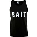 ベイト ロゴ タンクトップ 黒色 ブラック 白色 ホワイト メンズ 【 BAIT LOGO TANK TOP (BLACK / WHITE) BLACK WHITE 】 メンズファッション トップス
