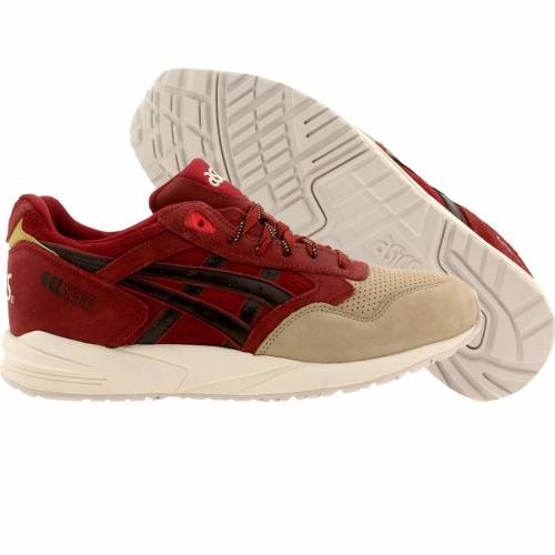 アシックスタイガー ASICS TIGER クリスマス ワイン色 バーガンディー 茶色 ブラウン アシックスタイガー スニーカー メンズ 【 MEN GELSAGA SANTA CHRISTMAS PACK BURGUNDY DARK BROWN 】