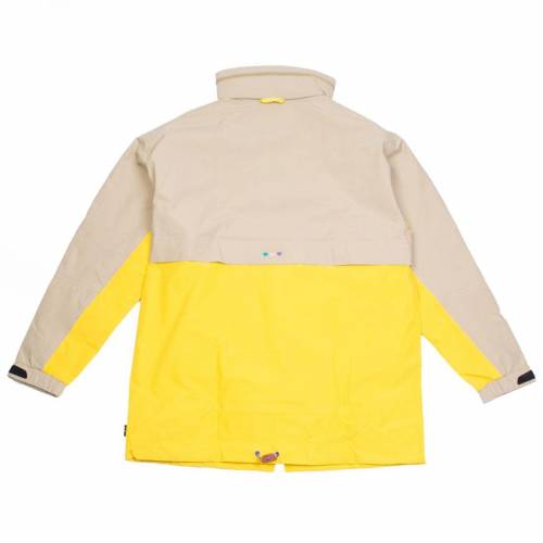 アディダス ジャケット ベージュ 黄色 イエロー メンズ 【 YELLOW ADIDAS X PHARRELL WILLIAMS MEN HU HIKING 3LAYER JACKET BEIGE HEMP EQT 】