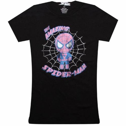 gLhL fB[X re[W Be[W TVc F ubN y TOKIDOKI X MARVEL WOMENS VINTAGE SPIDERMAN TEE (BLACK) / BLACK z fB[Xt@bV gbvX Jbg\[