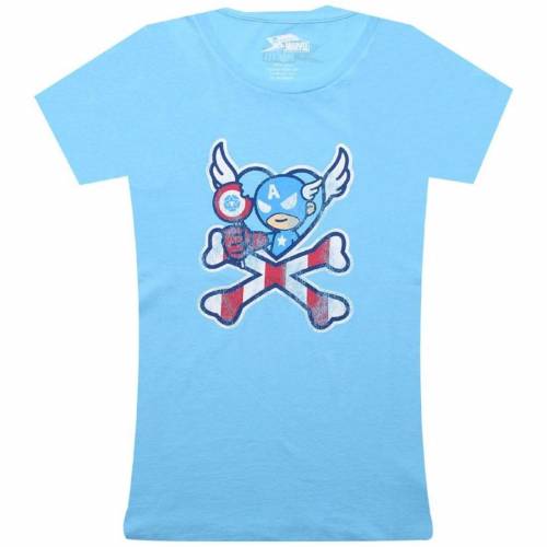 yX[p[SALE6/11[2zgLhL fB[X TVc F u[ y TOKIDOKI X MARVEL WOMENS CAPTAIN LOLLIPOP TEE (LIGHT BLUE) / LIGHT BLUE z fB[Xt@bV gbvX Jbg\[