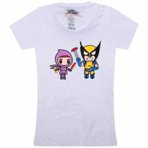 gLhL fB[X TVc F zCg y TOKIDOKI X MARVEL WOMENS GRILLED TEE (WHITE) / WHITE z fB[Xt@bV gbvX Jbg\[