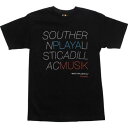 Tシャツ 黒色 ブラック ロックスミス メンズ 【 ROCK SMITH PLAYA MUZIK TEE (BLACK) / BLACK 】 メンズファッション トップス カットソー