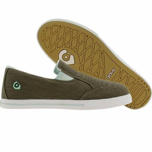 グラビス グラビス レディース オリーブ スニーカー 【 GRAVIS WOMENS LOWDOWN SO (BURNT OLIVE) / BURNT OLIVE 】