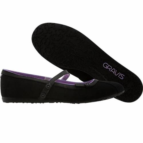 グラビス グラビス レディース 黒色 ブラック スニーカー 【 GRAVIS WOMENS MISHA (BLACK) / BLACK 】