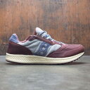 サッカニー 灰色 グレー グレイ 茶色 ブラウン 青色 ブルー スニーカー メンズ 【 SAUCONY MEN FREEDOM RUNNER (BROWN / GRAY BLUE) BROWN GRAY BLUE 】