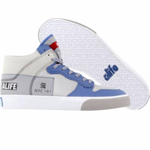 【★スーパーSALE★3/11深夜2時迄】エーライフ ハイ レザー 青色 ブルー スニーカー メンズ 【 ALIFE EVERYBODY HIGH AMERICA - LEATHER (BLUE) / BLUE 】