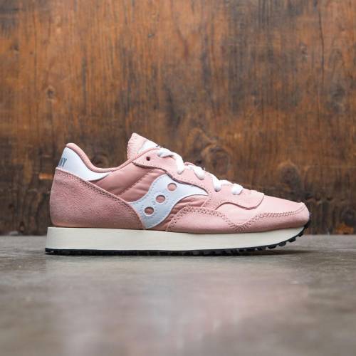 サッカニー トレーナー ビンテージ ヴィンテージ ピンク 白色 ホワイト スニーカー レディース 【 SAUCONY WOMEN DXN TRAINER VINTAGE (PINK / PEACH WHITE) PINK PEACH WHITE 】