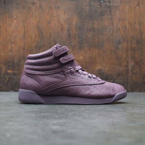 リーボック フリースタイル ワイン色 バーガンディー スニーカー レディース 【 REEBOK WOMEN FREESTYLE HI FBT BURGUNDY SMOKY ORCHID 】