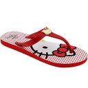 【★スーパーSALE★3/11深夜2時迄】レディース 赤 レッド ハローキティー スニーカー 【 HELLO KITTY WOMENS ZOE (RED) / RED 】