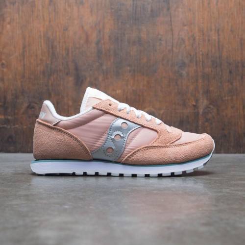 サッカニー ジャズ 青色 ブルー ピンク 銀色 シルバー スニーカー レディース 【 SAUCONY WOMEN JAZZ LOWPRO (PINK / PEACH BLUE SILVER) PINK PEACH BLUE SILVER 】