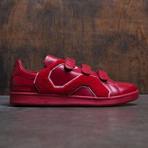 アディダス パワー 赤 レッド スタンスミス スニーカー メンズ 【 POWER RED ADIDAS X RAF SIMONS MEN COMFORT BADGE 】