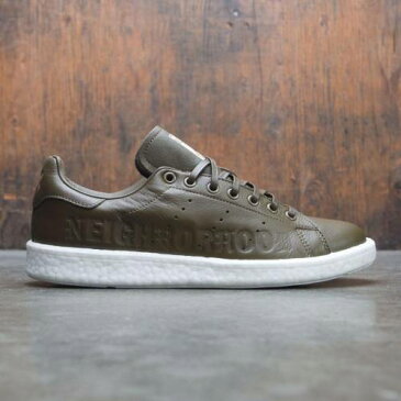 アディダス ADIDAS アディダス ブースト オリーブ 白色 ホワイト スタンスミス スニーカー 【 ADIDAS X NEIGHBORHOOD MEN BOOST NBHD OLIVE TRACE FOOTWEAR WHITE 】 メンズ スニーカー