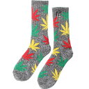 ブランド名HUF性別Mens(メンズ)商品名HUF x Snoop Dogg Plantlife Crew Socks (black heather) 1Sカラー/color