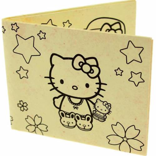 z n[LeB[ Y y HELLO KITTY DIY TYVEK WALLET (TAN) / TAN z obO P[X Yz