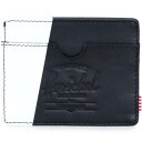 サプライ レザー 財布 黒色 ブラック 白色 ホワイト ハーシェルサプライ メンズ 【 HERSCHEL SUPPLY CO CHARLIE LEATHER WALLET (BLACK / WHITE) BLACK WHITE 】 バッグ ケース メンズ財布(4)